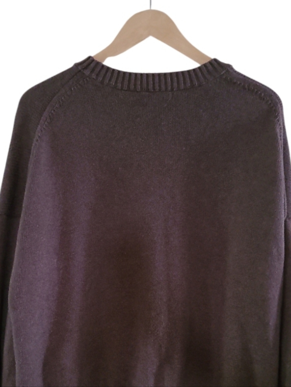 Quince Boyfriend Crew 100%Organic Cotton Sweater Heather Brown - Picture 12 of 16